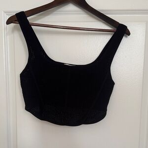 Babaton Black Crop Top